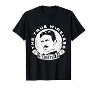 Calvin Mira T-shirt Nikola Tesla The True Wireless T-Shirt