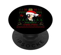 Calvin President Coolidge Christmas Parody Holiday Humour PopSockets PopGrip Adhésif