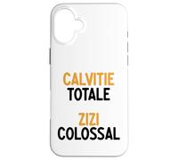 Calvitie Totale Zizi Colossal Drôle Homme Humour Chauve Coque pour iPhone 16 Plus