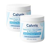 Calvris Scalp Relief Balm, Crème de récupération de barbe, Hydratante naturelle, pour un cuir chevelu et une peau doux et apaisés, pour tous les types de peau (2pcs)