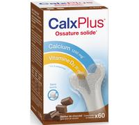 CalxPlus Calcium Vitamine D Et Vitamine K Ossature Solide Goût Chocolat 60 Comprimés À Mâcher
