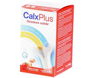 CalxPlus Fraise | Calcium Os Comprimé(S) À Croquer 60 pc(s)