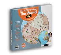 Caly - Globe Gonflable The World XXL 85cm en Anglais - 060ENF, Bleu Océan