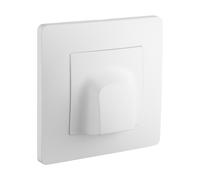 DEBFLEX - Caly - Sortie de Câble - Pour Dissimuler les Câblages des Appareils Sans Fiche Electrique - Personnalisable - ABS - Installation Encastrée - Blanche - 71 x 71 x 27 mm