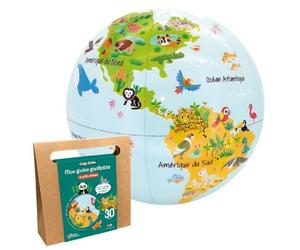 CalyGlobe - Mon globe gonflable "Les p’tits animaux" - Français - ref 051KF