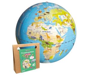 CalyGlobe - Mon globe gonflable "Planète animaux" - Français - ref 033KF