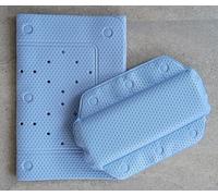 Calypso Crocus 2-tlg. Tapis pour Baignoire + Nackenpolster. Mince 100% PVC
