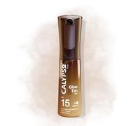 Calypso Glow and Tan Mist SPF 15, huile bronzante améliorant le bronzage avec accélérateur, résistante à l'eau, spray solaire, protection UVA et UVB moyenne, 100 ml