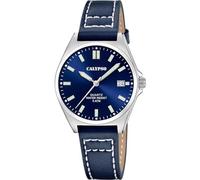 Montre Calypso pour Femme K5869/3 Basic Boîtier en Acier Inoxydable Gris Bracelet en Cuir Bleu