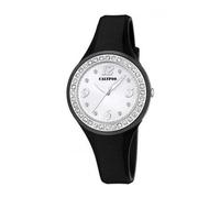 Montre Femme Bracelet Résine Noir 3 AIGUILLES K5567-F Noir