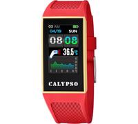 Calypso Montre Connectée Femme Caoutchouc Rose - Étanche IP68 - Contrôle Musique - Compteur de Pas et Calories - Multi Sports - Fréquence Cardiaque - Suivi Sommeil K8502/3