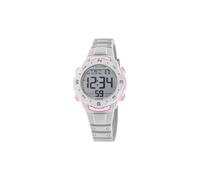 Calypso Montre enfant digitale Digital Crush K5801/1 – Bracelet caoutchouc gris, étanche 10 ATM