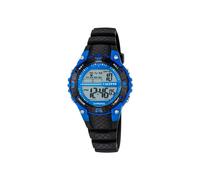 Calypso Montre enfant digitale K5684/5, caoutchouc noir, étanche 10 ATM, chrono, double horaire