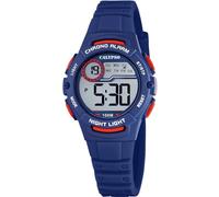 Calypso – Montre enfant digitale K5852/5 – Bracelet caoutchouc bleu, étanche 10 ATM, chronographe