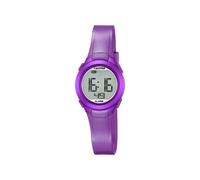 Calypso Montre Femme Digitale - Caoutchouc Violet - Étanche 10 ATM - Date Calendrier Chronographe Double Horaire Lumière Alarme 12/24h - K5677/2