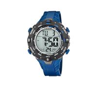 Calypso Montre Digitale Homme Caoutchouc - 10 ATM, Date, Chronographe, Double Fuseau, Lumière, Alarme, 12/24 h - K5838 Flash Time