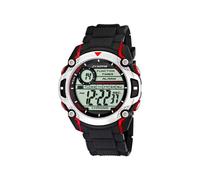 Calypso Montre digitale Homme K5577/4 – Caoutchouc noir, 10 ATM, double fuseau, alarme