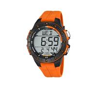 Calypso Montre Digitale Sport Homme Caoutchouc Orange - 10 ATM, Date, Chronographe, Double Fuseau, Lumière, Alarme, 12/24 h - K5607/1 Color Splash