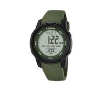 Calypso Montre Digitale Sport Homme Caoutchouc Vert - 10 ATM, Date, Chronographe, Double Fuseau, Lumière, Alarme, 12/24 h - K5698/4 Color Splash