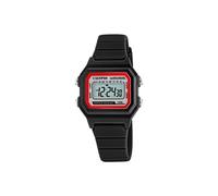 Calypso Montre Digitale Unisexe - Bracelet Caoutchouc Noir - Étanche 10 ATM - Date Calendrier Chronomètre Double Heure Lumière Alarme 12/24 h - Digital Crush - K5802/6