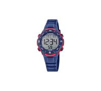 Calypso Watches Montre enfant digitale Digital Crush K5801/4 Bracelet caoutchouc bleu 10 ATM, chrono