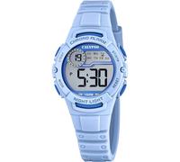 Calypso Montre Enfant Digitale - Bracelet Caoutchouc - Étanche 10 ATM - Date Calendrier Chronographe Double Heure Lumière Alarme 12/24 h - Junior Collection - K5852