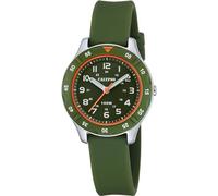 Calypso Montre enfant analogique K5847/2 - bracelet caoutchouc vert, mouvement quartz, étanche 10ATM