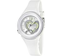 Montre Fille Calypso K5576-1 - Bracelet Silicone Blanc Blanc