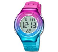 Calypso Montre Femmes Caoutchouc Rose Bleu Turquoise Numérique UK5841/1