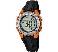 Calypso Montre enfant digitale K5685/7 – Caoutchouc noir, étanche 10 ATM, double horaire, chrono