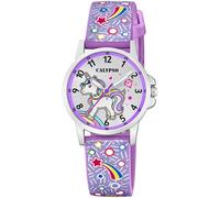 Calypso Montre Fille Analogique Caoutchouc Violet - Quartz - Montre Enfant - Verre Minéral Haute Résistance - Étanche 5 ATM K5776/6 - My First Watch
