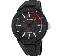Calypso Montre Homme Caoutchouc Noir - Quartz, Étanche 10 ATM - Montre Casual - K5629/2 Street Style