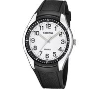 Montre Analogique - CALYPSO - K5843/1 - Étanchéité 3 Atm - Bracelet en Cuir - Boîtier Rond Doré