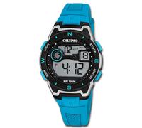 Calypso Montre Hommes Caoutchouc Bleu Clair Calypso Numérique Montre UK5853/1