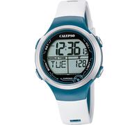 Calypso Montre plastique unie K5799/1 Montre numérique blanche bleue D2UK5799/1