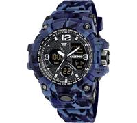 Calypso Montre pour Homme K5855/2 X-trem Boîtier en Caoutchouc Multi Bracelet en Caoutchouc Bleu
