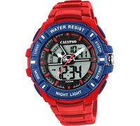 Calypso plastique PU Montre homme K5769/3 Montre sport rouge numérique D2UK5769/3