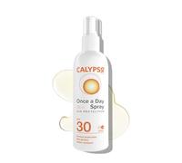 Calypso Spray de protection solaire une fois par jour SPF30 | 8 heures de protection solaire | Non gras | Résistant à l'eau | 200 ml, transparent, l'emballage peut varier