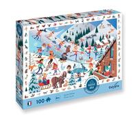 Calypto 3907503 Puzzle XL 100 pièces au Toucher Doux pour Enfants avec Surface veloutée avec Jeu de Recherche et Poster de Puzzle, pour Enfants à partir de 6 Ans