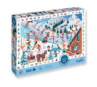 Calypto By Sentosphere Puzzle 100 Pièces - Cherche Et Trouve - Sports D'hiver