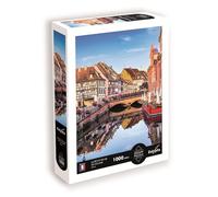 Calypto Colmar 3907111 Puzzle 1000 pièces au Toucher Doux, Puzzle de Ville avec Surface veloutée, pour Adultes et Enfants à partir de 9 Ans, France Réédition