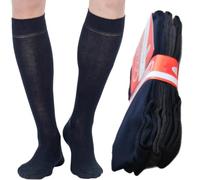 calze college 12 paires Chaussettes Longues Hommes Coton Fil d'Écosse Élastique Qualité Du Fabricant au consommateur, bleu, 39-42