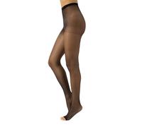 CALZITALY Collant pointes ouvertes avec effet rafraîchissant, 10 DEN |Naturel, Noir| S, M, L, XL, XXL, 3XL, 4XL| Fabriqué en Italie (Noir, M)