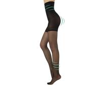 CALZITALY Collant Sculptant Gainant, Collant Taille Haute, Collants Compression Moyenne 8 mm/Hg | S, M, L, XL, XXL, 3XL, 4XL | Noir, Naturel | 20 DEN | Made in Italy (S, Noir)
