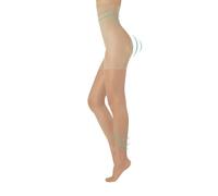 CALZITALY Collant Sculptant Gainant, Collant Taille Haute, Collants Compression Moyenne 8 mm/Hg | S, M, L, XL, XXL, 3XL, 4XL | Noir, Naturel | 20 DEN | Made in Italy (L, Beige/Naturel)