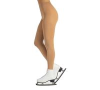 CALZITALY Collants de Patinage Femme, Collants de Patinage, Bas de Patinage Artistique, Collants Opaques Femme, 80 DEN, Roller, Glace, Fabriqué en Italie (S, Skin)