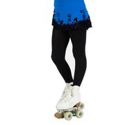 CALZITALY Collants de Patinage Fille, Collants de Patinage, Bas de Patinage Artistique, Collants Opaques Fille, 80 DEN, Roller, Glace, Fabriqué en Italie (Noir, 4-6 Ans)