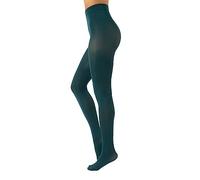 CALZITALY Collants Opaque en Douce Microfibre de Couleur | S, M, L, XL, XXL, 3XL, 4XL | 80 DEN | Fabriqué en Italie (XL, Mystic Green)