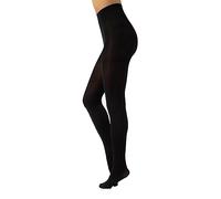 CALZITALY Collants Opaque en Douce Microfibre de Couleur | S, M, L, XL, XXL, 3XL, 4XL | 80 DEN | Fabriqué en Italie (XL, Noir)