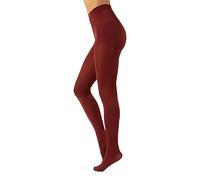 CALZITALY Collants Opaque en Douce Microfibre de Couleur | S, M, L, XL, XXL, 3XL, 4XL | 80 DEN | Fabriqué en Italie (XL, Garnet Red)